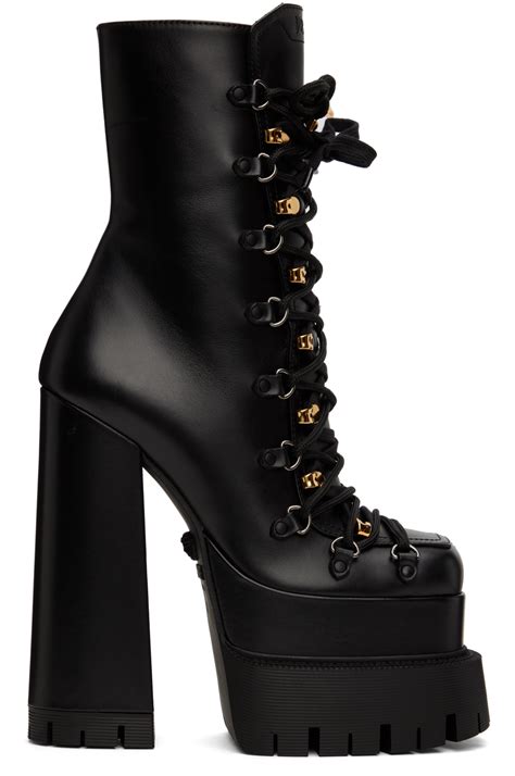 versace platform shoes|versace platform heel boots.